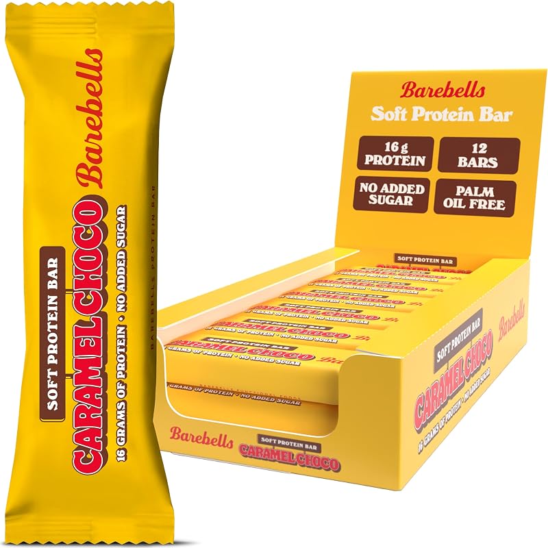 Barebells Protein Bars 12 Count 16g Caramel Choco Low Sugar High Protein