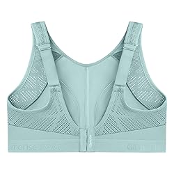 Full Figure Plus Size No-Sweat Mesh Sports Bra