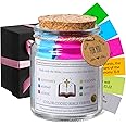 WMWXNNT Bible Verse Jar, Christian Gifts for Women and Men, Easter Gifts For Women, religious graduation gifts, Bible Verses In A Jar Comes With A 48- inch Ribbon Bow
