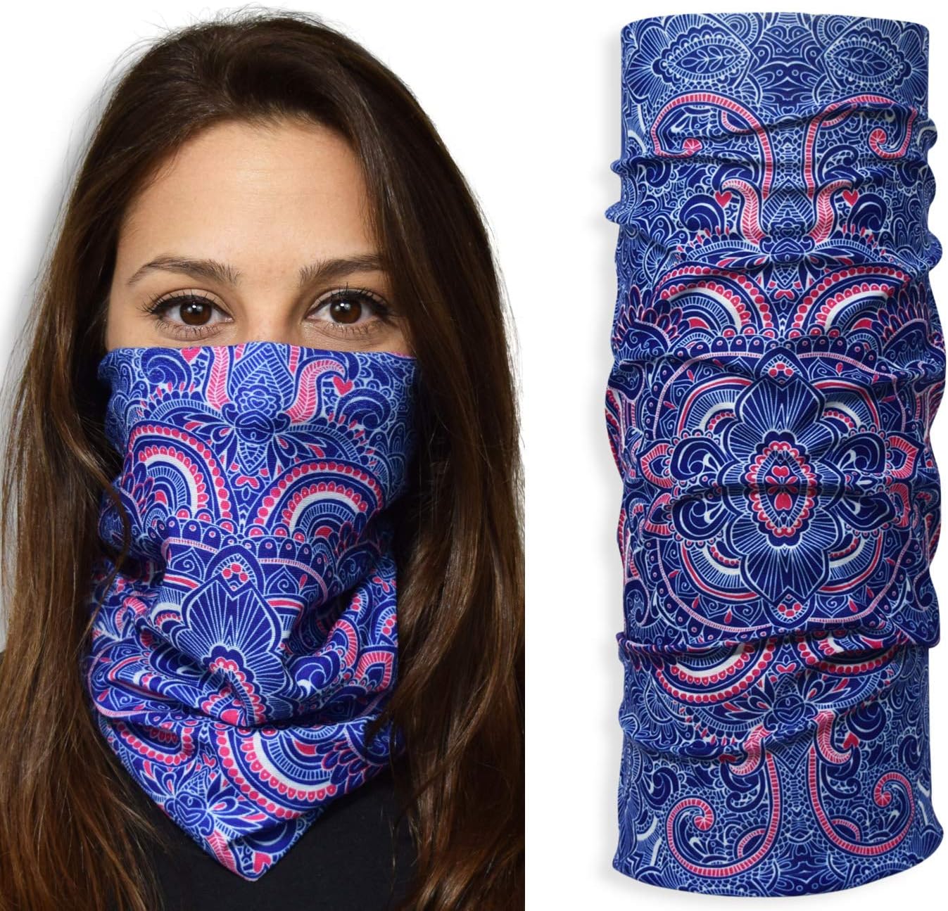 JOHN BOY Fitness Face Guard - UPF 50+ Multi-Purpose Athletic Mask with UV Sun Protection & Moisture Wicking Fabric