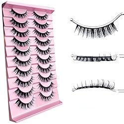Russian D Curl Strip Lashes Fluffy False Eyelashes