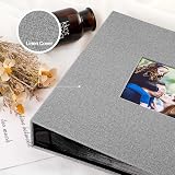 Benjia Photo Album 6x4 Slip In Linen Extra Large Capacity 1000 Pockets Grey view 3