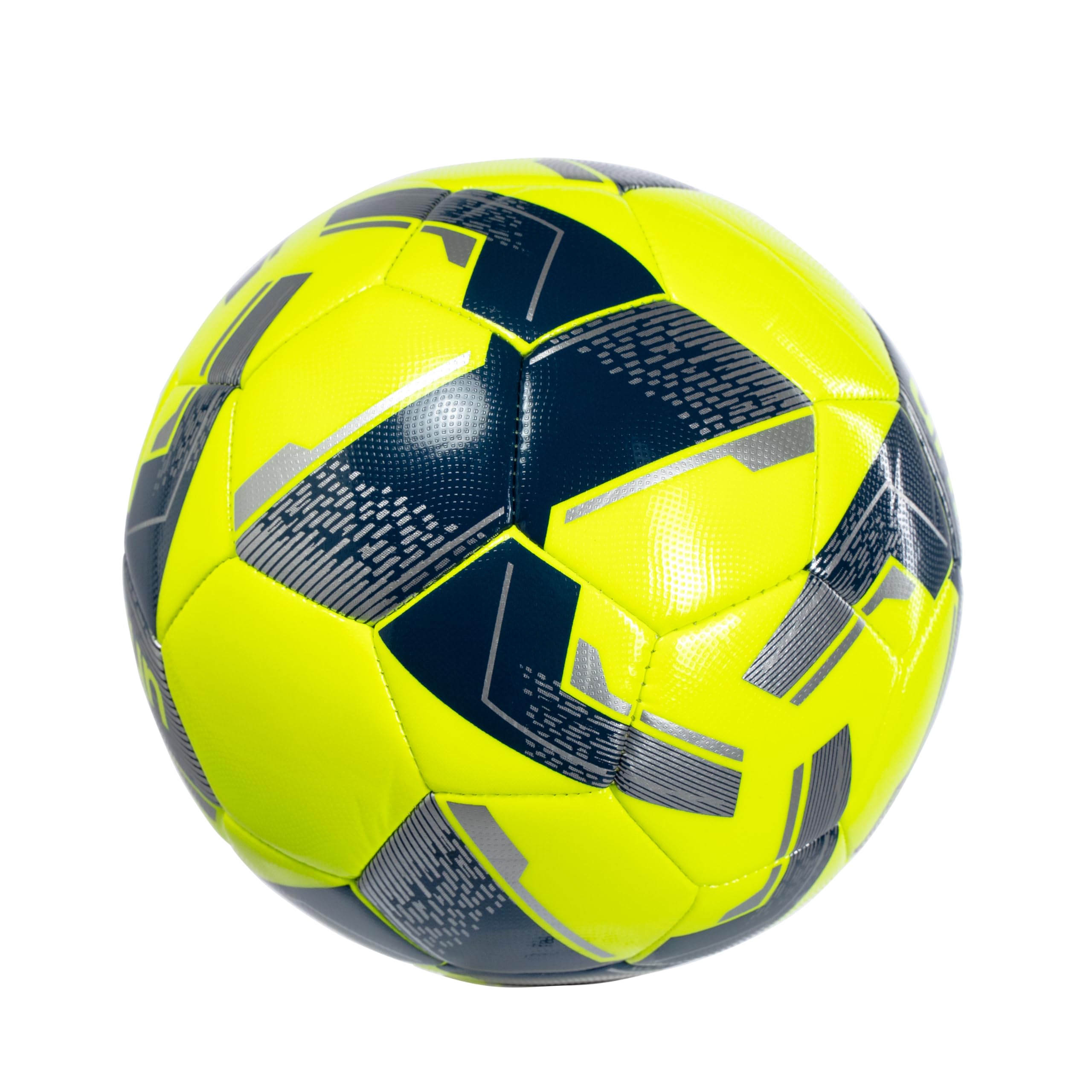 uhlsport Team Fußball, Fussball Spielball Trainingsball, Rasen, geeignet für den Amateur- und Profibereich, gelb/Silber - Größe 5 2