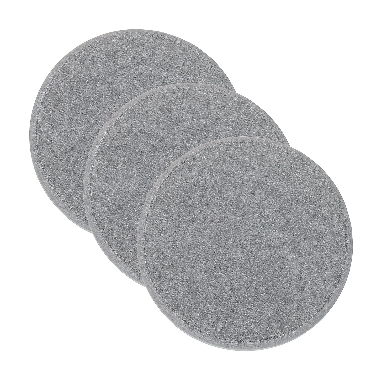 PATIKIL Round Diatomite Drink Coasters 4inch, 3 Pack Water Absorbent Diatomaceous Coaster Quick Dry Cup Coaster for Bathroom Kitchen Laundry Room, Dark Gray