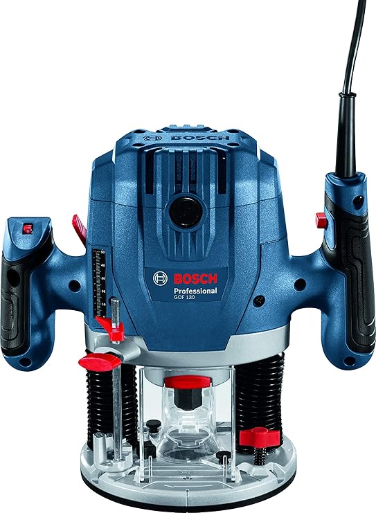 Bosch GOF 130 Professional Router Wood Work (1300W, Plunge 55mm, 3.