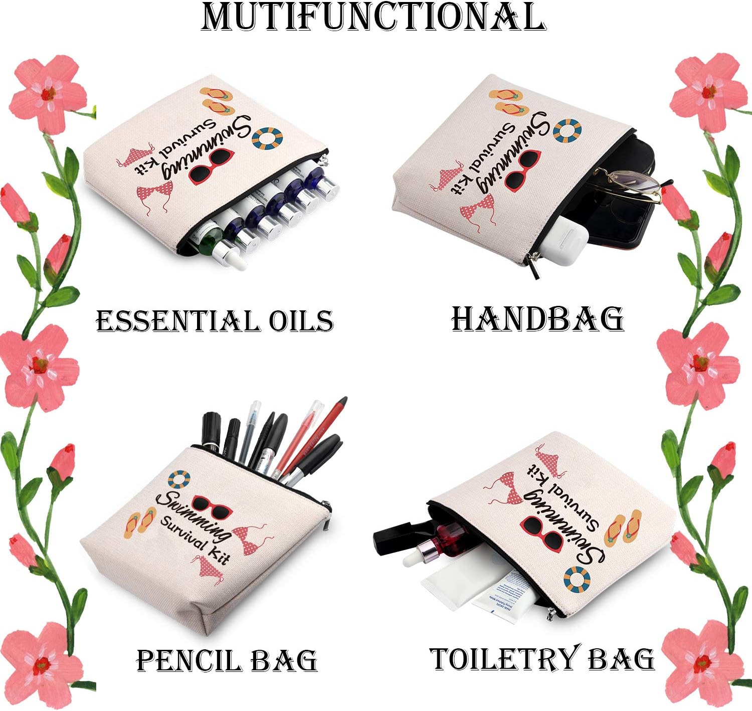 Swimming Lover Gift Swimming Survival Kit Swimming Accessories for Swimmer (Swimming Bag EU) - Image 5