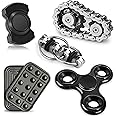5 Pcs Fidget Toys Adults & Teen Metal Fidgets Spinner for Teens Boys Magnetic Slider Cool Gadgets Office Desk Toy Stress Reli