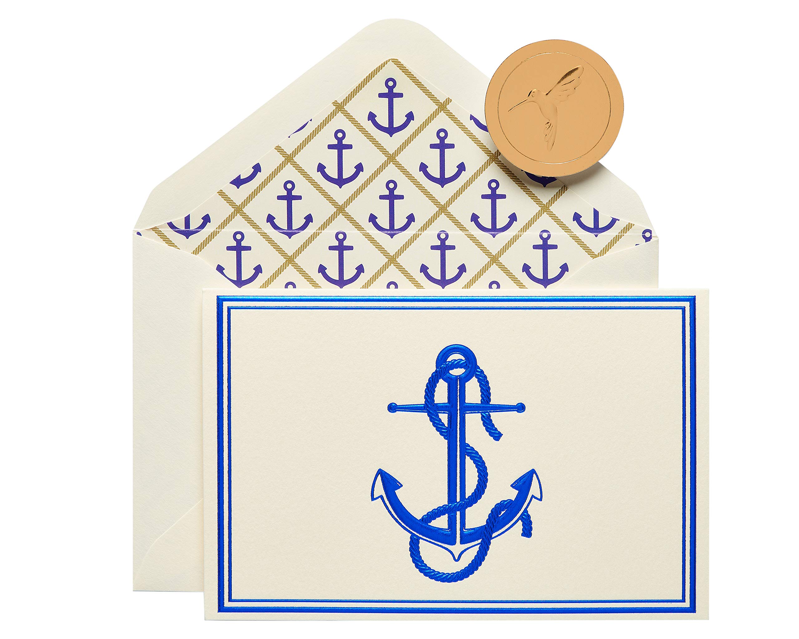 Papyrus Boxed Cards, Anchor, 16-Count
