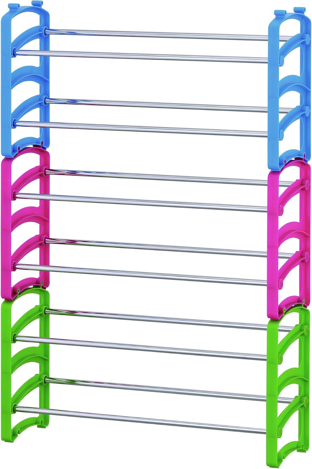 6 tier bamboo shoe rack on Amazon Com Furinno Wayar 6 Tier Shoe Rack Chrome Home Kitchen