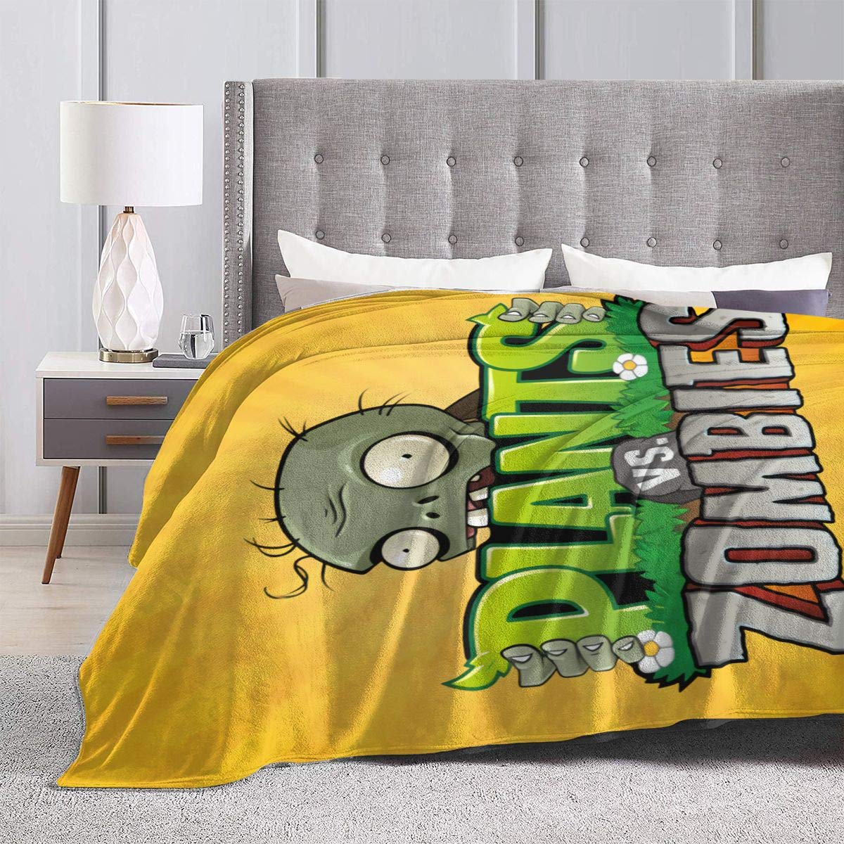 ChristineBermudez Plants Vs. Zombies Luxury Super Soft Blanket, Ultra Light Comfortable Flannel Winter Warm Blanket, Bedding for Sofa Cinema Bedroom Living Room80 x60