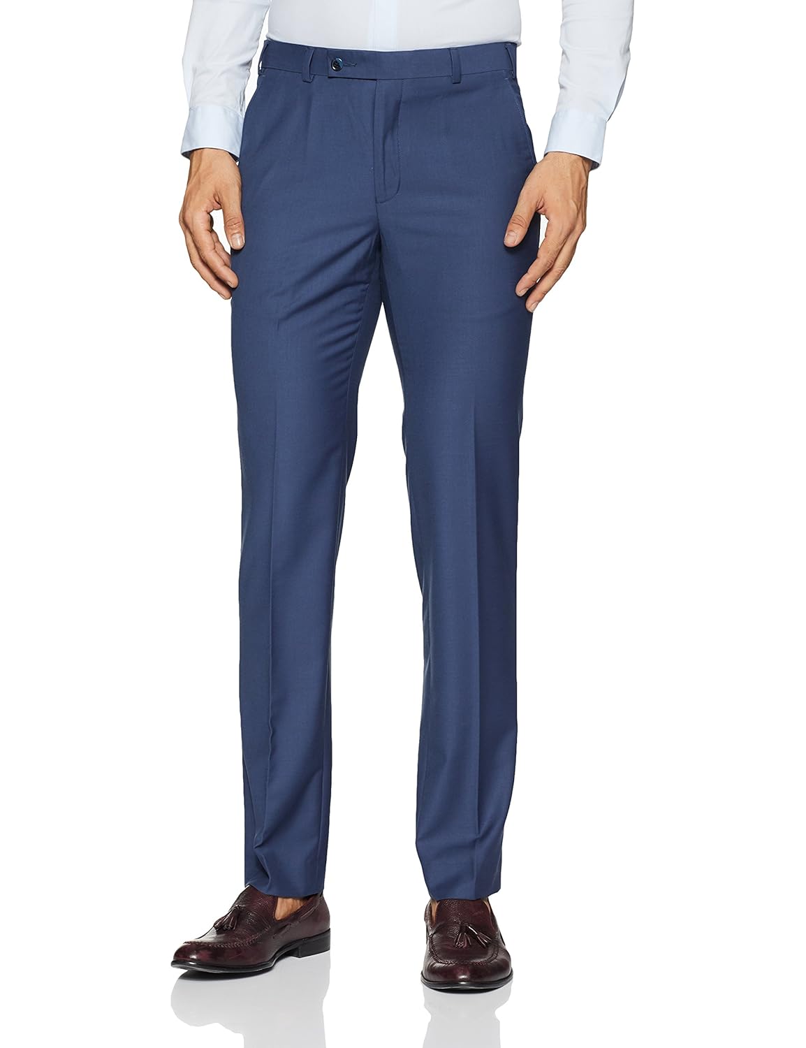 park avenue men's relaxed fit formal trousers