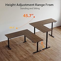 Agilestic L Shaped Standing Desk Adjustable