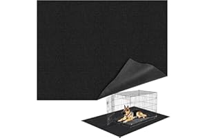 Wibeelee 46" X 60" X 0.23'' Mat for Under Dog Crate Waterproof Non-Slip Kennel Mat to Protect Floors Extra Large Absorbs Urine Reusable Dog Playpen Mat