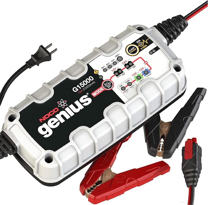 NOCO Genius G15000 12V/24V 15 Amp Pro 