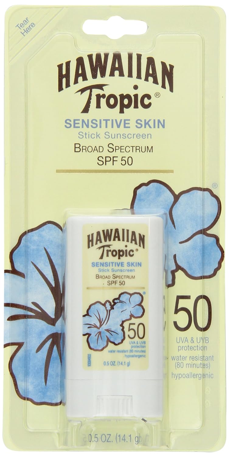 Hawaiian Tropic Sensitive Skin Sunscreen Stick SPF 50.5