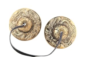 Handcrafted Tibetan Meditation Cymbal Bell Buddhist Temple Percussion Instrument Copper Crisp Sound 2.6in/6.5cm (#3)