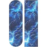 Bolaz Skateboard Grip Tape Sheet Design Deck Longboard Griptape Blue Electric Lightning Non Slip Tape Waterproof Sandpaper Scooter 33
