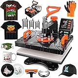 AKEYDIY Upgraded Heat Press Machine 8 in 1
