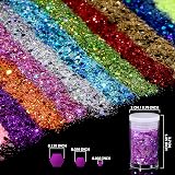 Fandamei 32 Pots Chunky Holographic Glitter 7-8g each 3 sizes 0.003 0.039 view 3