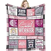Gtouaz Social Worker Gifts for Women Throw Blanket 60 x 50 Inch, Social Worker Appreciation Gifts, Gifts for Social Workers Women, Social Work Month 2026 Gifts, Social Work Gift