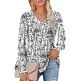 ROSELINLIN Womens Long Sleeve Tunic Tops Fall Blouse Shirts