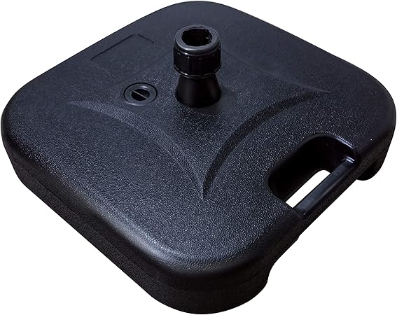 Amazon Com Lokatse Home Patio Outdoor Umbrella Base Stand Weight Plastic Square Base Water Filled For Patio Umbrellas Black Garden Outdoor