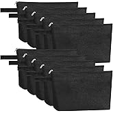 Sinzip 10 Pieces Cotton Canvas Makeup Bag with Bottom, Multi Purpose Cosmetic Bag with Zipper MN-WB07 Wb07