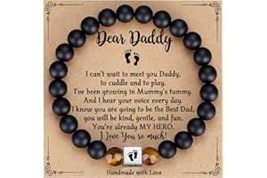 TONY & SANDY First Time Dad Gifts, Daddy to be Bracelet, New Dad Gifts for Men on Father's Birthday Christmas