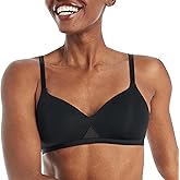 Hanes Womens T-Shirt Bra Pack, Oh So Light Wireless Bra for Women, Convertible Straps, Single Or 2-Pack