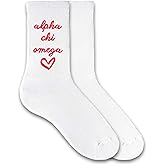 sockprints Sorority Name with Heart - Sold by the Pair