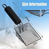 BasicForm Metal Cat Litter Scoop – Fast Sifting Deep Shovel with Comfy Handle view 7
