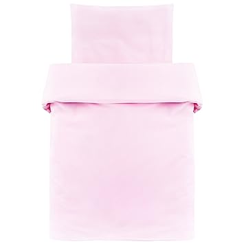 Baby Bettwäsche Set - 80x80 cm / 35x40 cm | 2-teilige Kinderbettwäsche (Deckenbezug, Kissenbezug) aus 100% Baumwolle | Passen