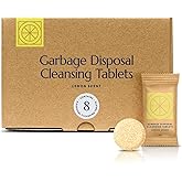 CLEANOMIC - Garbage Disposal Cleansing Tablets (8 Pack) - Foaming Garbage Disposal Cleaner and Deodorizer, Household Garbage Disposal Cleaners, Sink Cleaner and Deodorizer, Kitchen Drain Cleaner