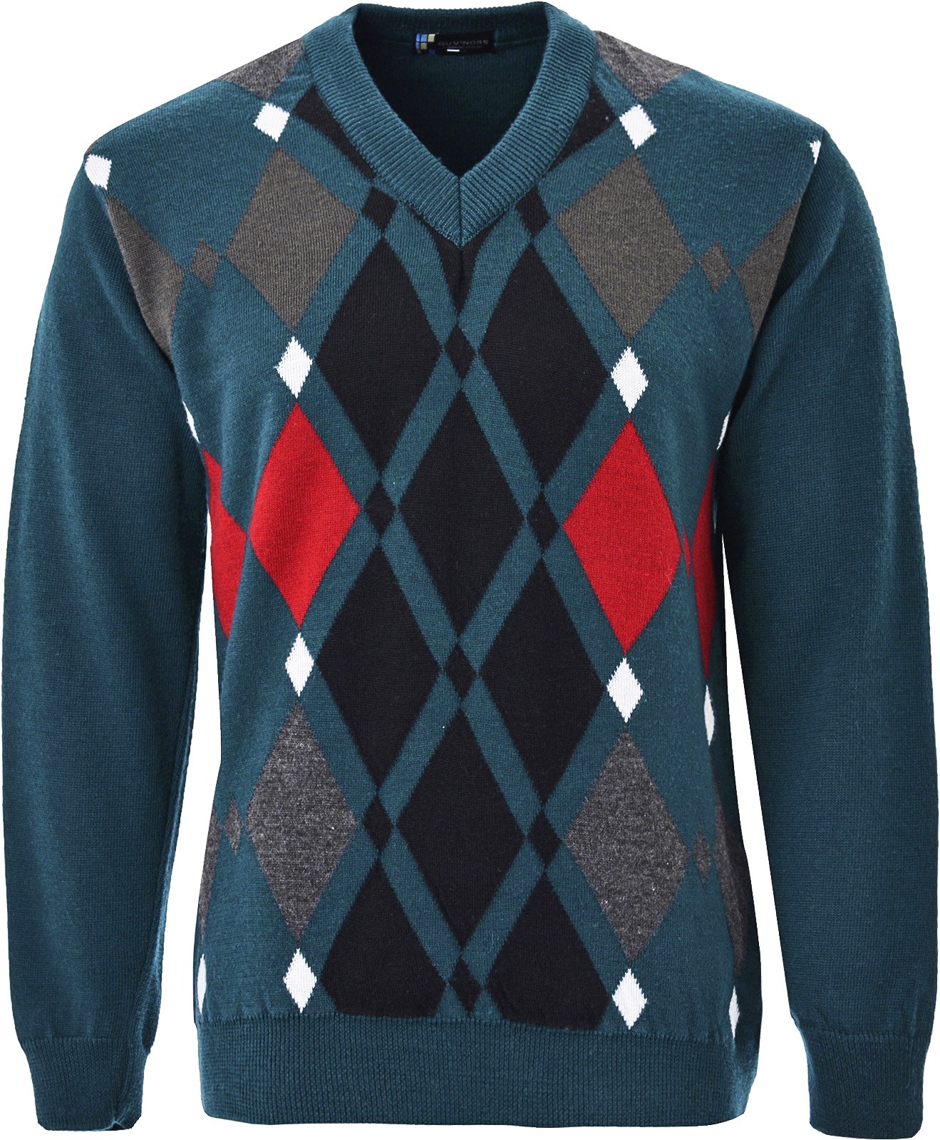 jumper with diamond pattern