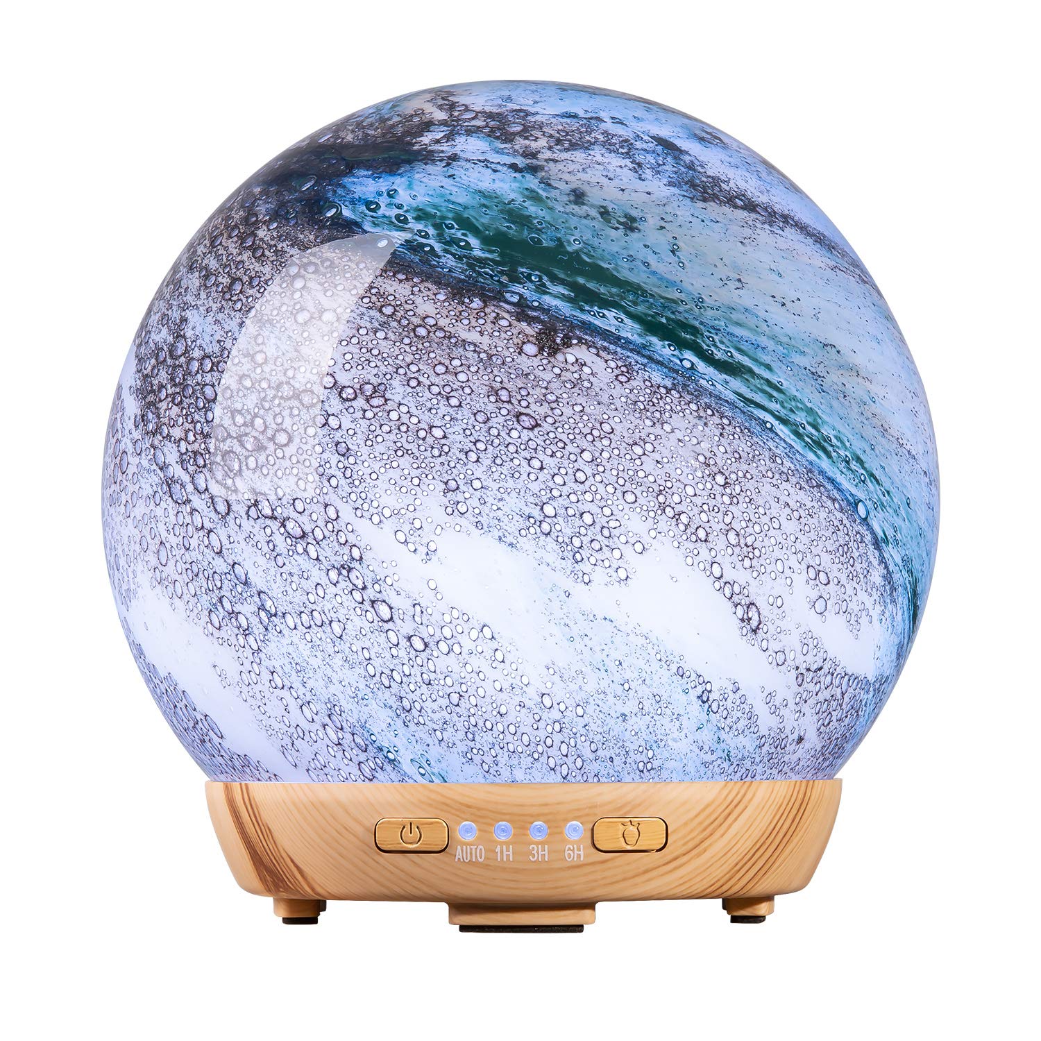 Photo 1 of Moon Essential Oil Diffuser, Glass Cool Mist Humidifier with 4 Timer,7 LED Colors and Waterless Auto Shut-Off Settings for Baby Home Office (250ml)