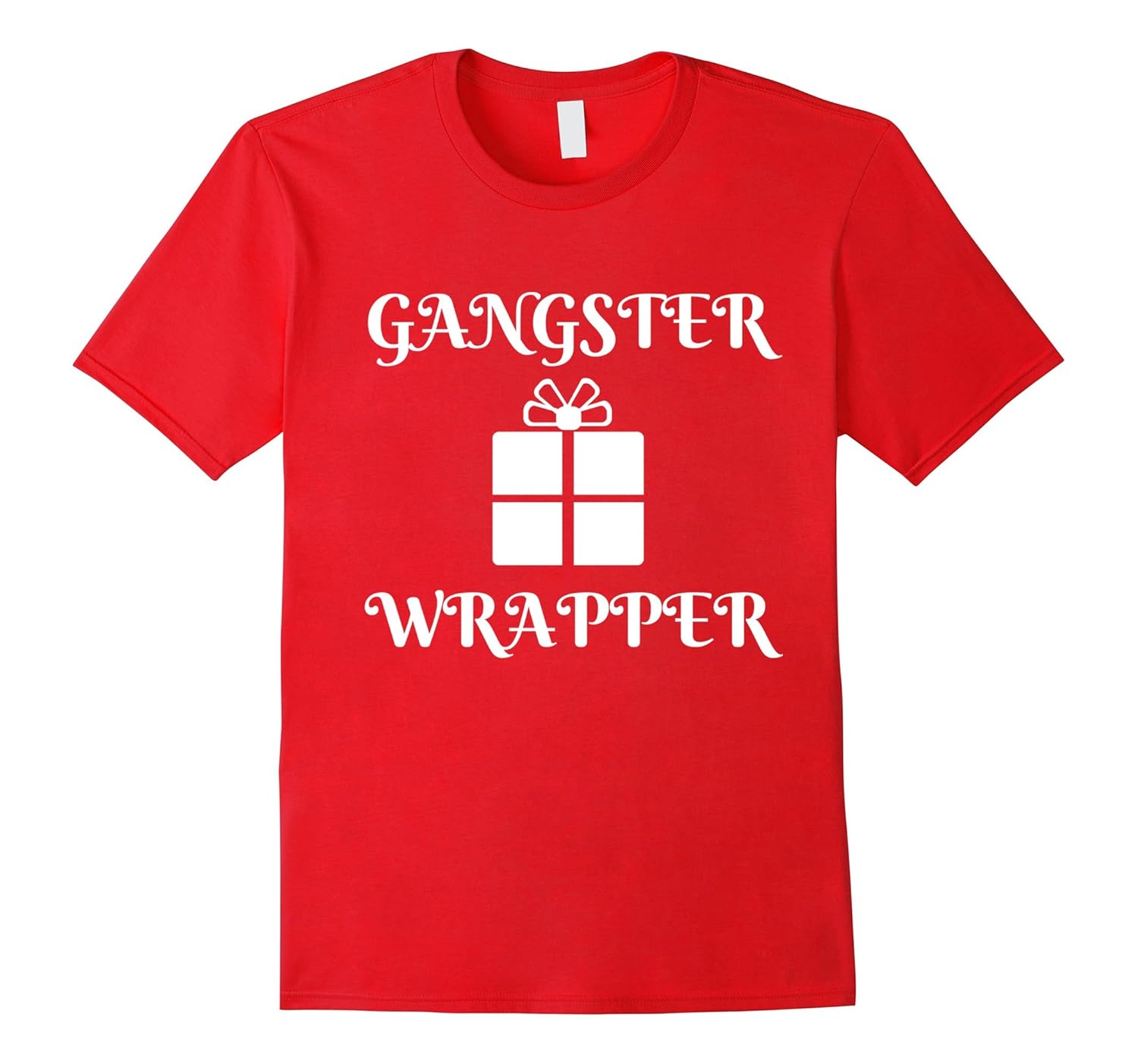 Gangster Wrapper T-Shirt Funny Christmas Holiday Tee-Rose