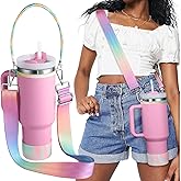 Toykee Cup Straps Carrier with Boot for Stanley 40 30 oz - Water Bottle Shoulder Handle Holder Sling