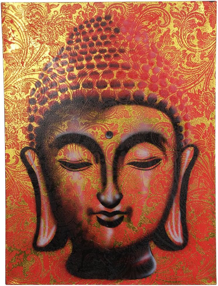 Lights and Linen Bali Painting Buddha Gold Foil Canvas 60 x 80cm