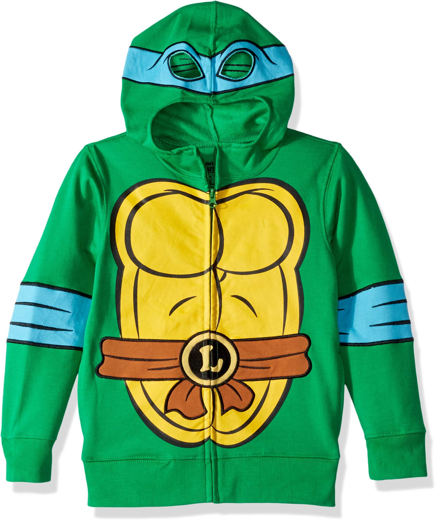 Teenage Mutant Ninja Turtles Boys' Leonardo Reptilian Costume Zip Up Hoodie with Mask