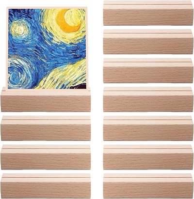 Tomoyuki Wood Place Card Holders 10 Pcs Table Number Stands