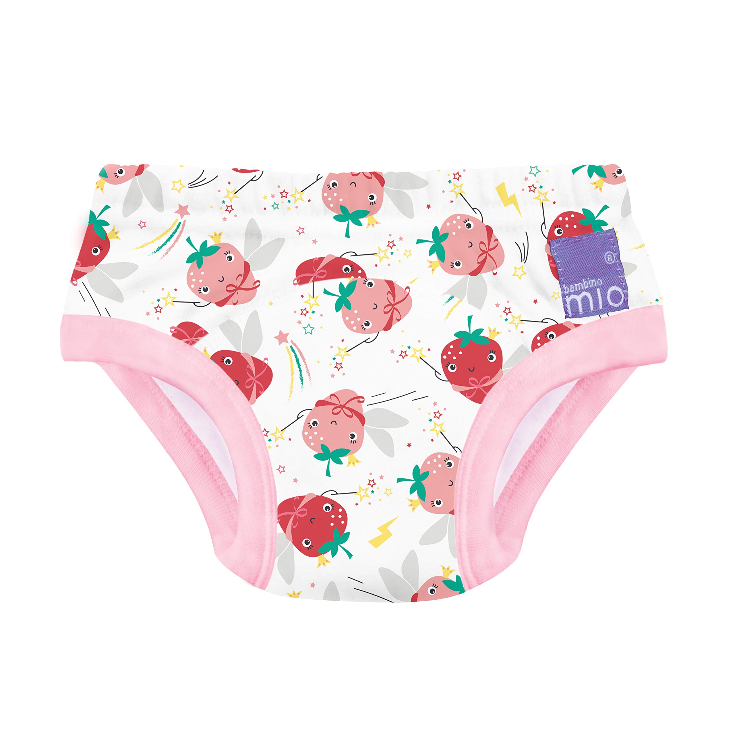 Bambino Mio, Reusable Potty Training Pants for Boys and Girls, Super Strawb, 18-24 Months