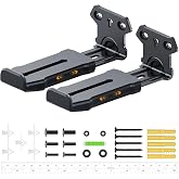 Agandax Soundbar Wall Mount Bracket for Samsung, Sony, LG, Vizio, Bose, JBL and More Sound Bar Mounts Under TV, Depth Adjustable 3.8&rdquo;-6.5&rdquo;, Hold up to 38 lbs, Soundbar Shelf, Black