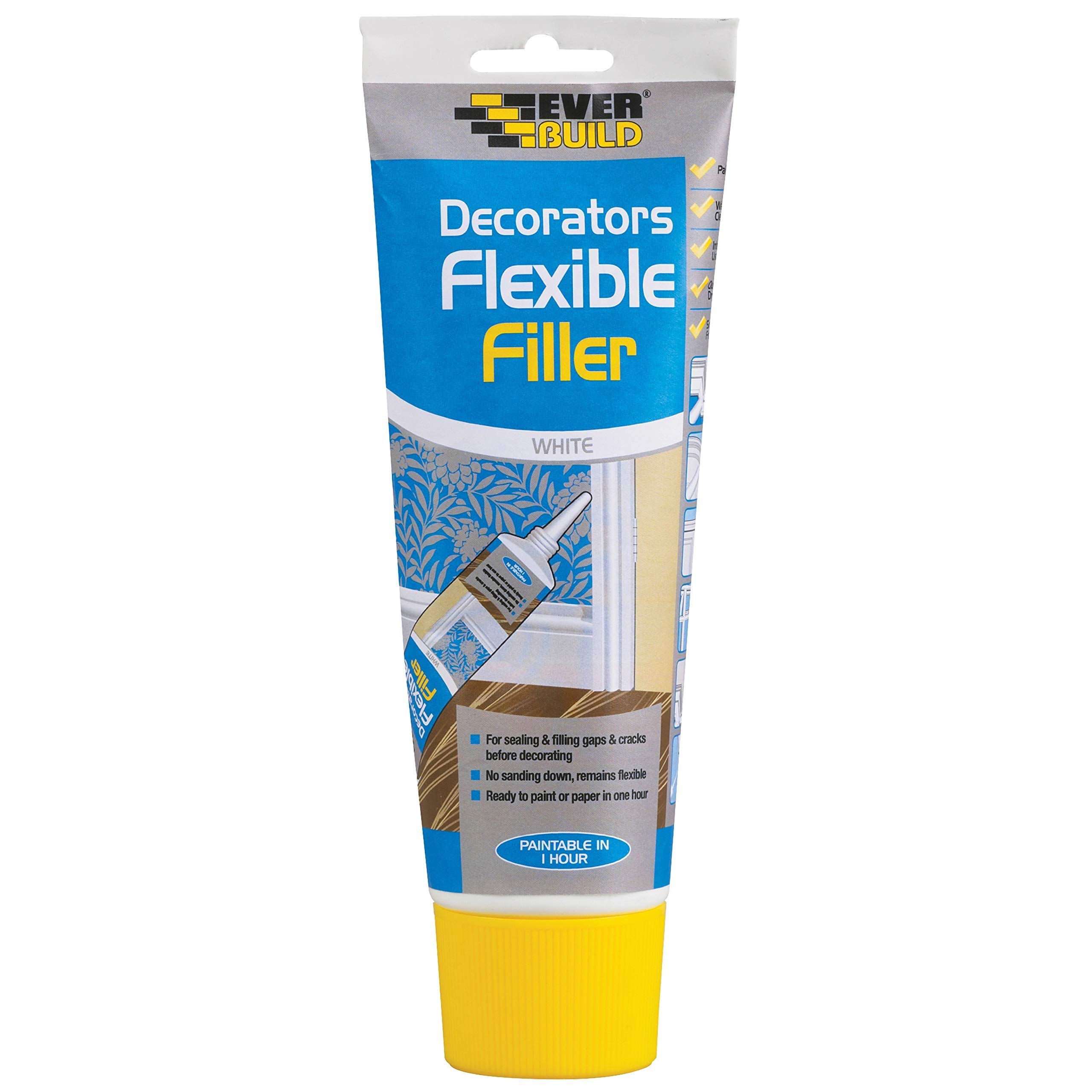 Everbuild Flexible Decorators Filler, White, 200 ml