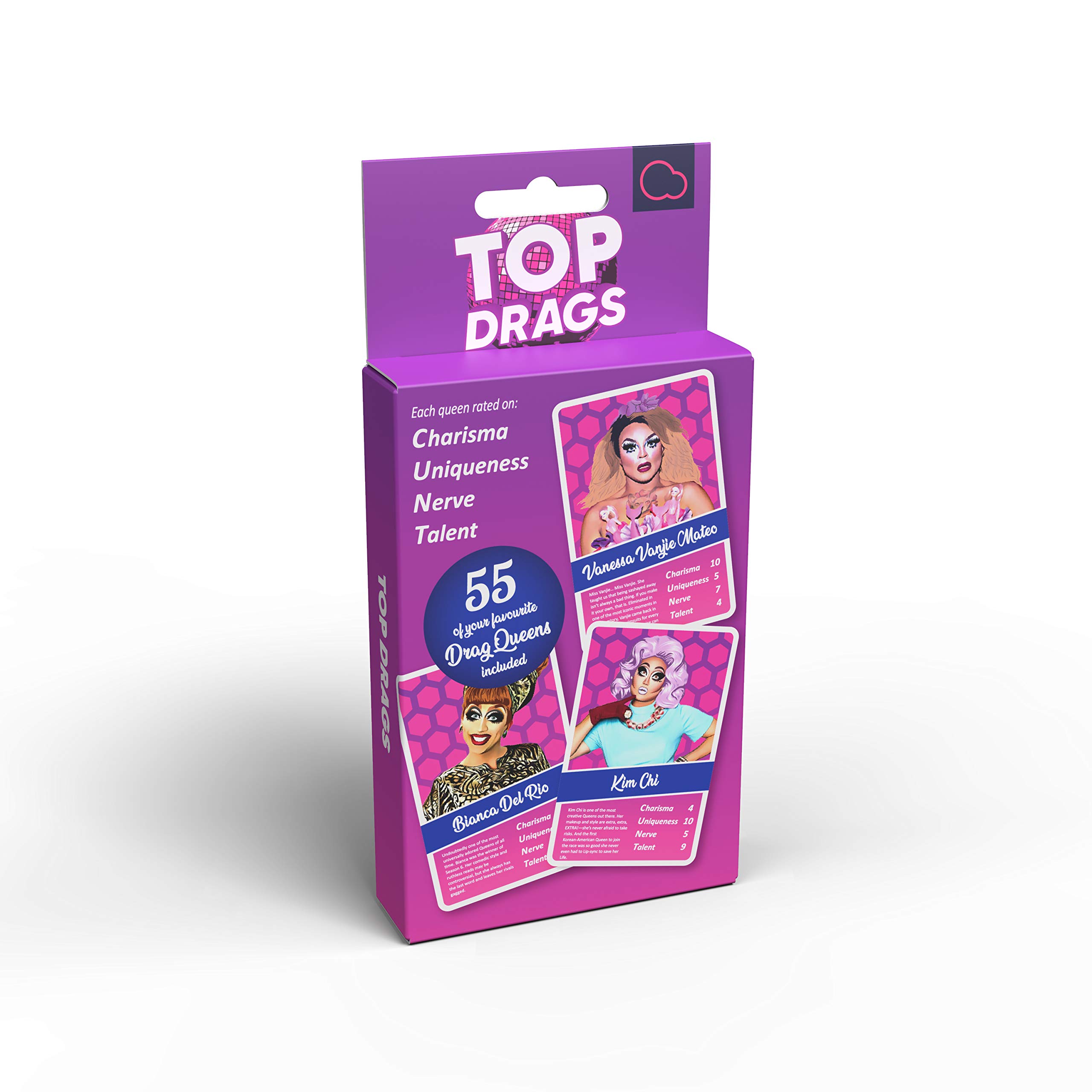 Bubblegum Stuff - Top Drags Game - Race To Steal Every Drag Queen - Party Card-Stealing Game, For Teenagers and Adults - Stocking-Filler Gift - 55 Game Cards — image 1