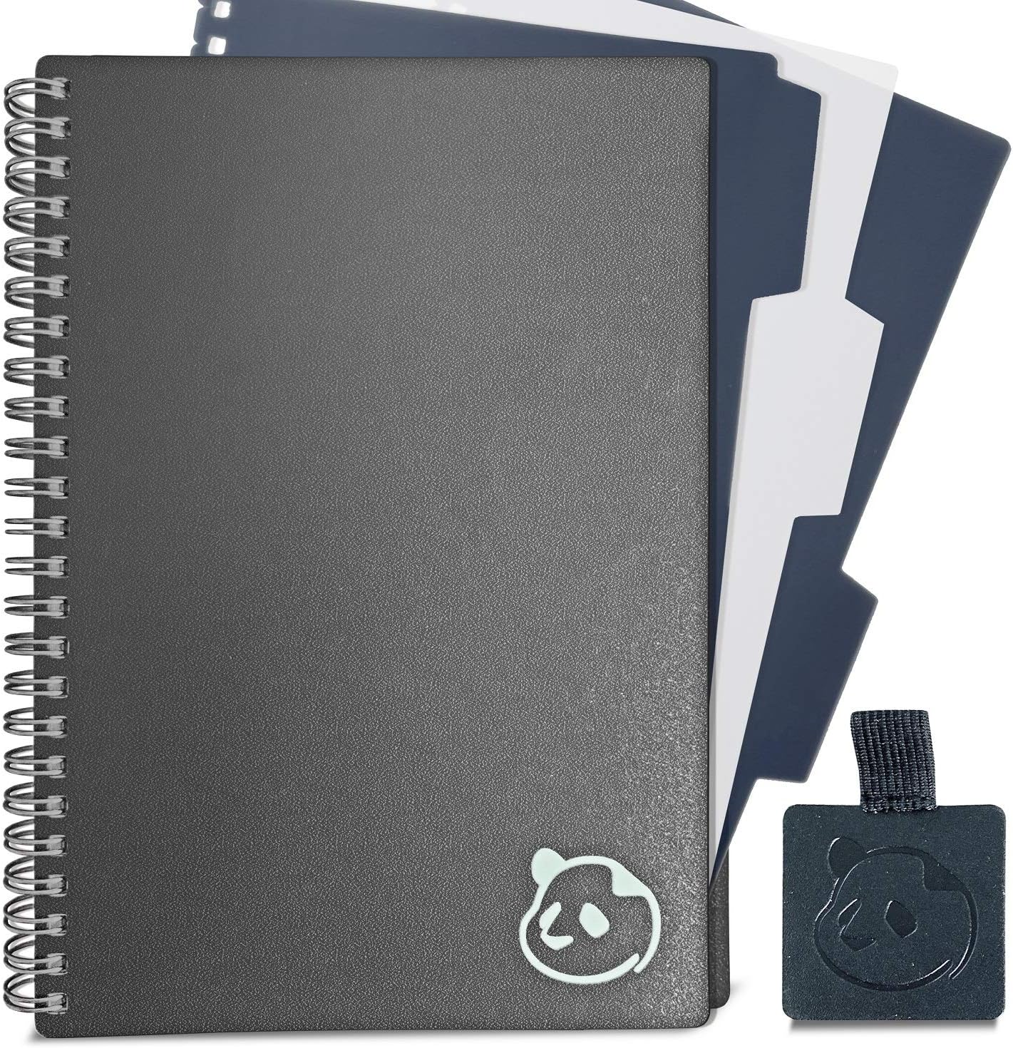 Daily Planner 2.0 - by Panda Planner 2020-2021 - Monthly Calendar, Weekly Organizer and Day Planner Sections - Undated and Wire Binding - 3 Month Planner - 8.25" x 5.75" - Gray : Office Products