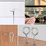 Cents matter M3.5 304 Stainless Steel Screw Eyes 25 Pcs with Plastic Tubes view 7