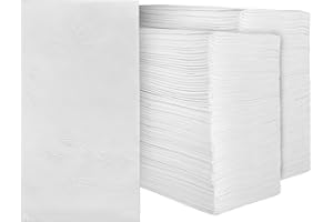 KING ZAK Kingzak White Dinner 16.5"X15" Eight Fold 2-Ply Pack of 200 Napkin, 200 Count (39010)