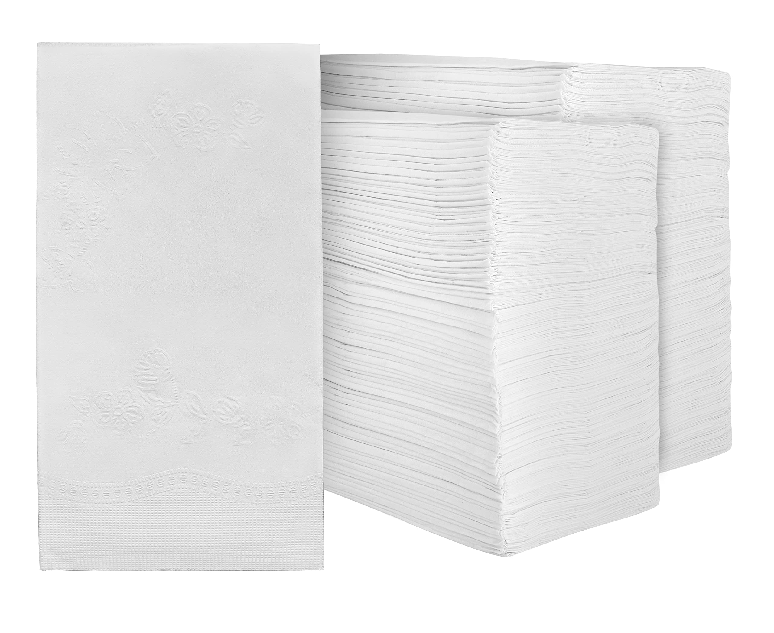 Premium White Napkins, 1/8 Fold Dinner Napkin, Value Pack 200 Count