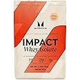 Myprotein Impact Whey Protein Isolate, 2.2 Lbs (40 Servings) Vanilla Ice Cream, 22g Protein, 3.5g Glutamine & 4.5g BCAA Per Serving, Protein Shake for Muscle Strength & Recovery