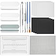 Lasnten 15 PCS Metal Silver Clay Kit, DIY Hand Making Jewelry Making Tool, Precious Metal Clay Essentials Starter Tool Kit